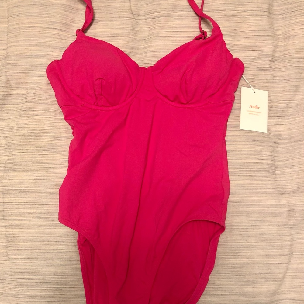 Andie Bermuda One Piece Pink Size Medium